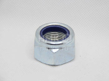 Гайка М16х1,5 DIN 985 с синим нейлоновым кольцом (цинк)